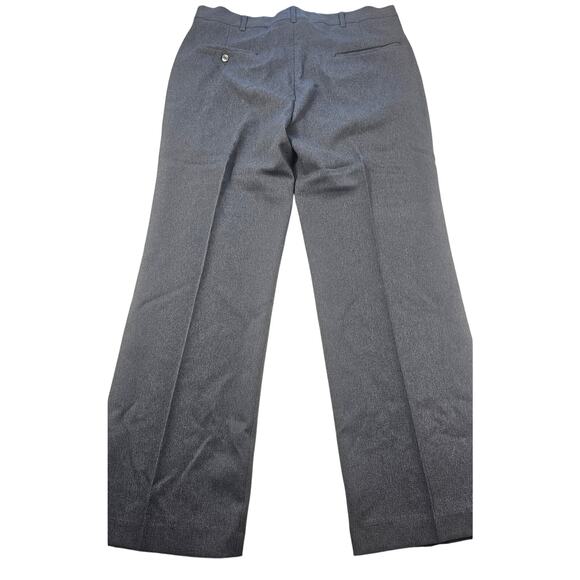 34x29 Unbranded Dress Pant grey Polyester Blend Flat Front EUC vintage USA made - Picture 3 of 8